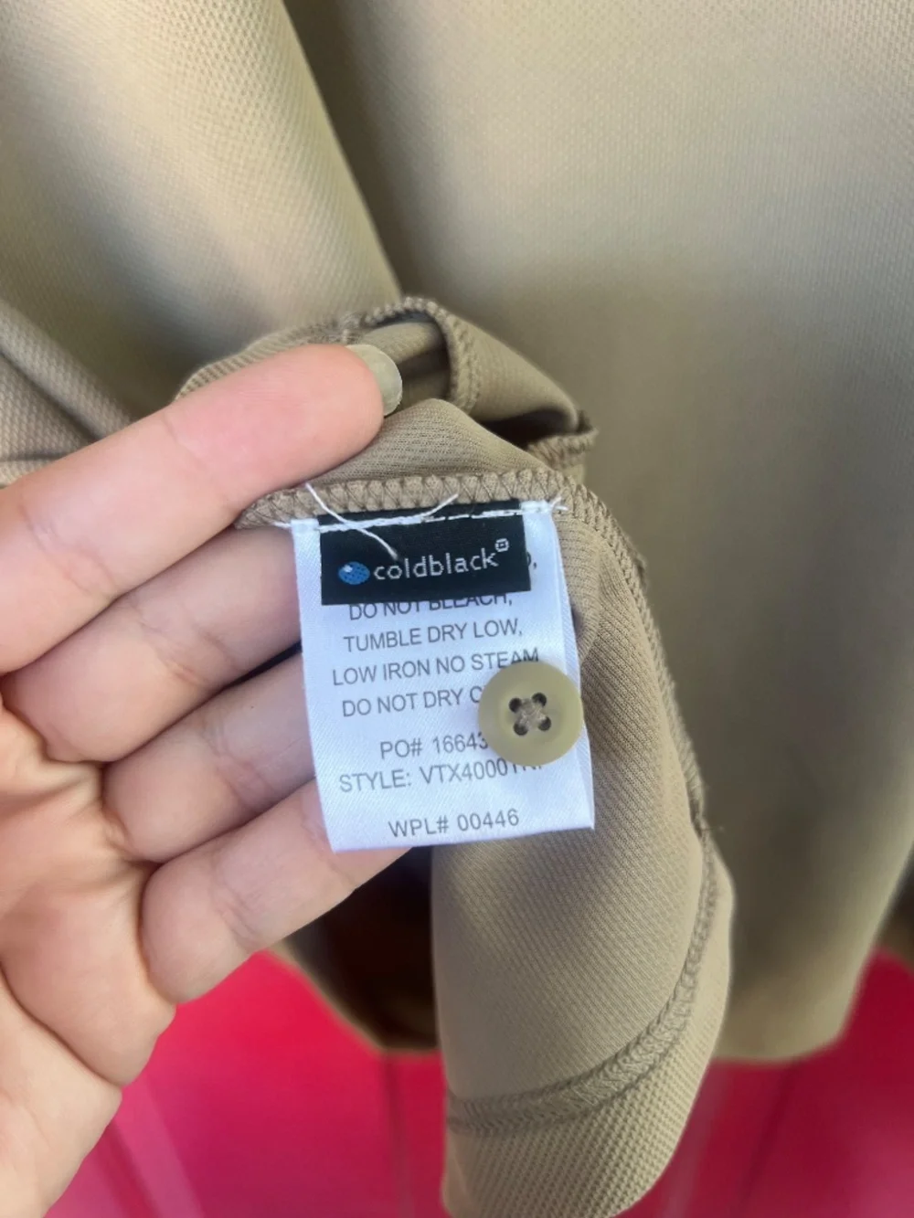 Vertx Men’s Large Operational Athlete Shirt Tan Short Sleeve Breathable Outdoors - Picture 4 of 7